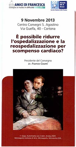 Scompenso cardiaco, prima causa di ricovero: giornata di studio e di proposte a Cortona