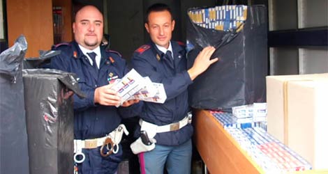 La Polstrada di Battifolle sequestra oltre 22mila pacchetti di sigarette – FOTO
