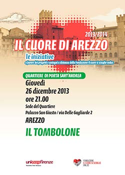 Porta Sant’Andrea: Giovedì 26 ‘Tombolone di Natale’
