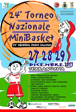 24esimo torneo nazionale di Natale di minibasket, 14esimo memorial Paolo Calvini