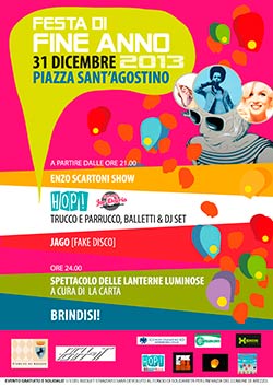 Low cost e solidale la Festa di fine anno in piazza Sant’Agostino