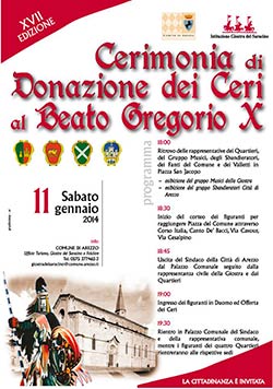 Giostra: Offerta dei ceri al beato Gregorio X