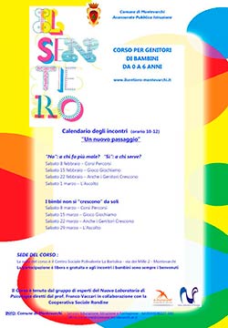 Progetto ‘Il sentiero’ pensato per i genitori dei bambini da 0 a 6 anni