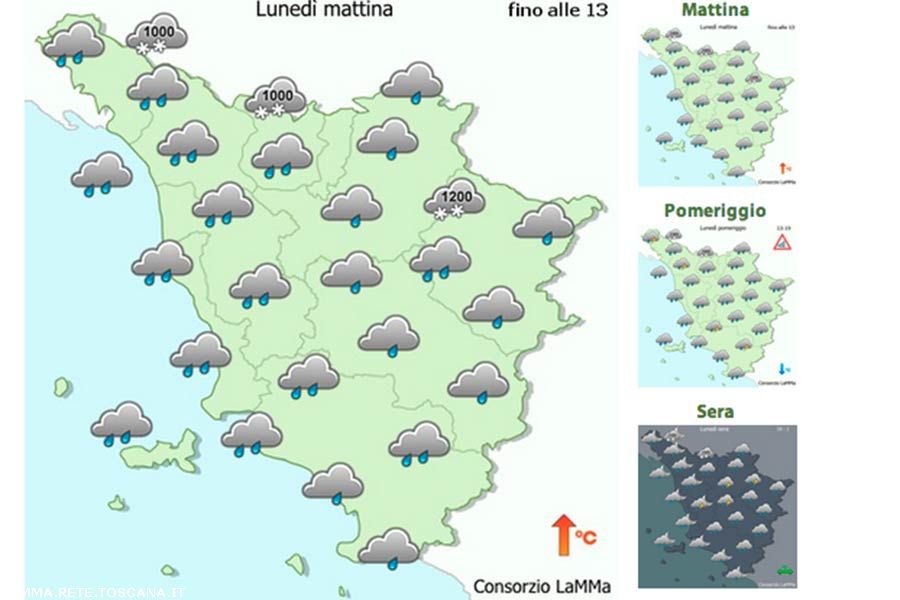 Allerta Meteo: aggiornamento delle ore 10.00