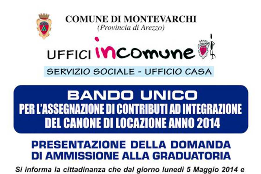 Uscito il bando per i contributi per l’affitto anno 2014