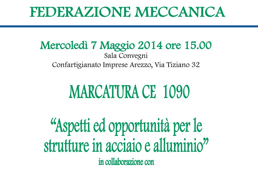 Nuova normativa in vista per strutture in acciaio e alluminio. Seminario gratuito di Confartigianato il 7 maggio