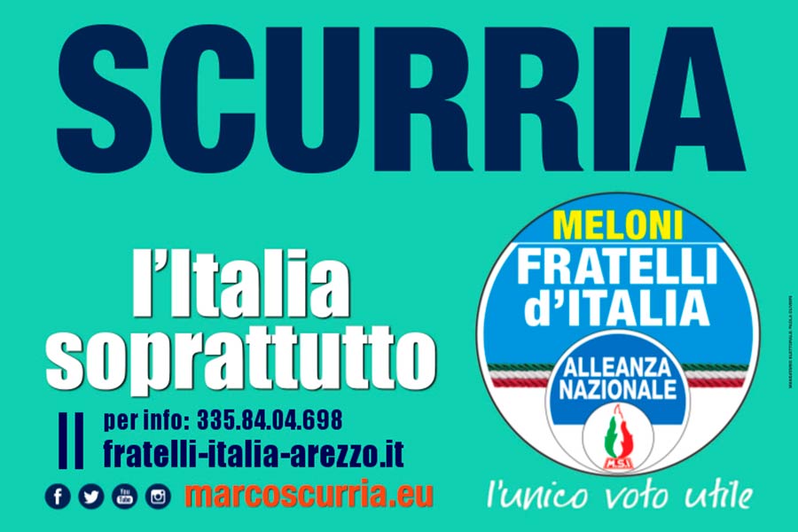 L’europarlamentare Marco Scurria ad Arezzo per inaugurare la campagna elettorale per le Europee