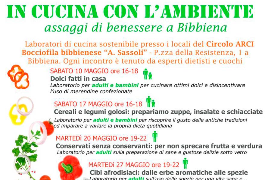 Al via gli incontri “In cucina con l’ambiente”
