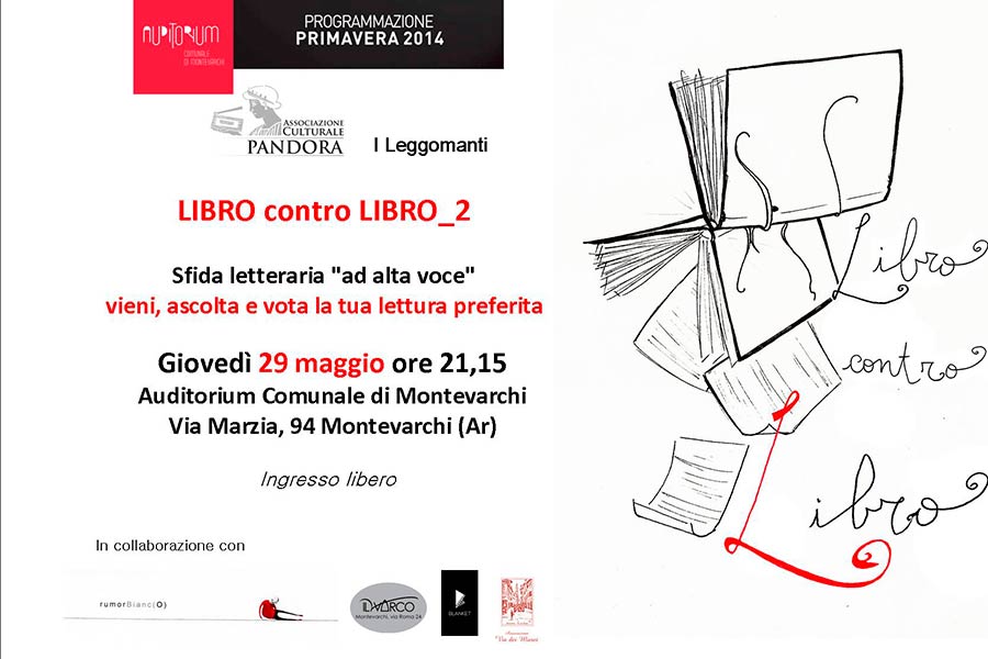 LIBRO contro LIBRO_2   Sfida letteraria “ad alta voce” vieni, ascolta e vota la tua lettura preferita