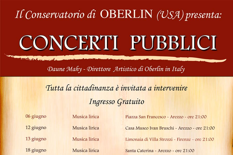 L’opera in città è gratis con i concerti del Conservetorio Oberlin