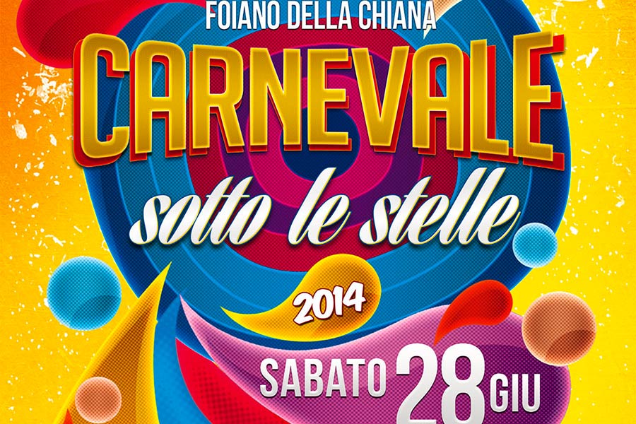 Sabato 28 giugno torna l’ormai tradizionale appuntamento estivo con il Carnevale di Foiano