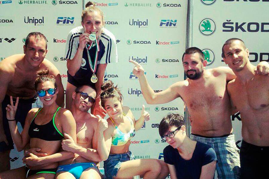 La Chimera Nuoto festeggia il tricolore con Giulia Fucini
