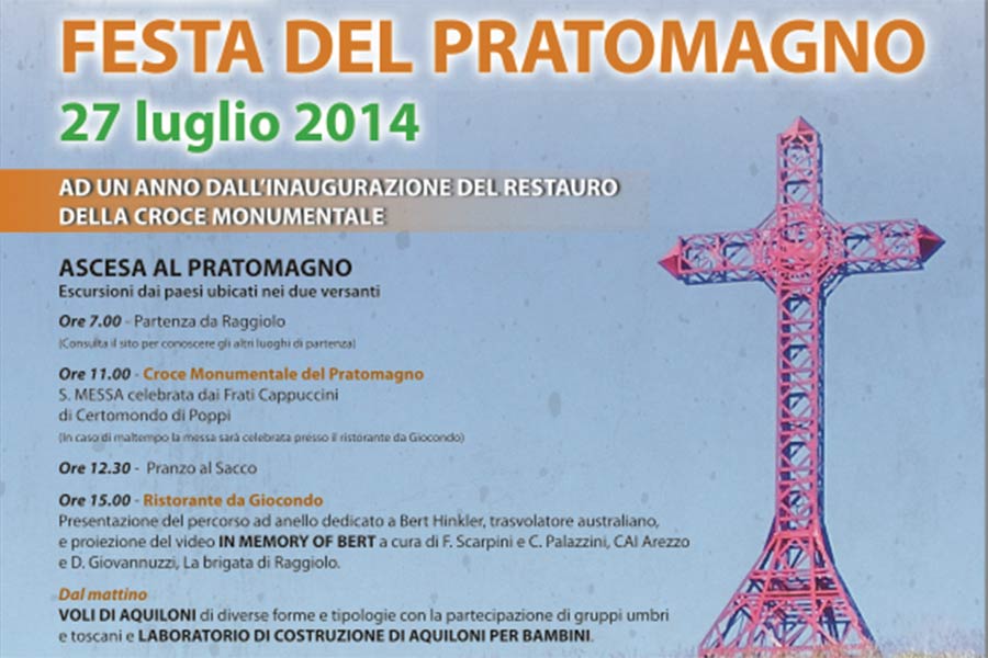 Domenica 27 luglio la Festa del Pratomagno