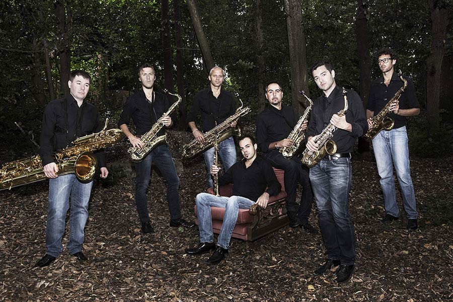 Le voci dei sax sotto il Sasso di Simone