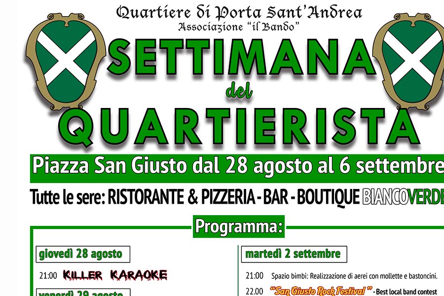 Quartiere di Porta Sant’Andrea: settimana del quartierista