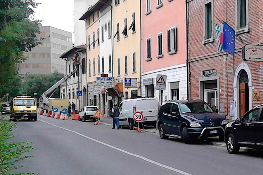 Nuova illuminazione in Viale Michelangelo: iniziati i lavori