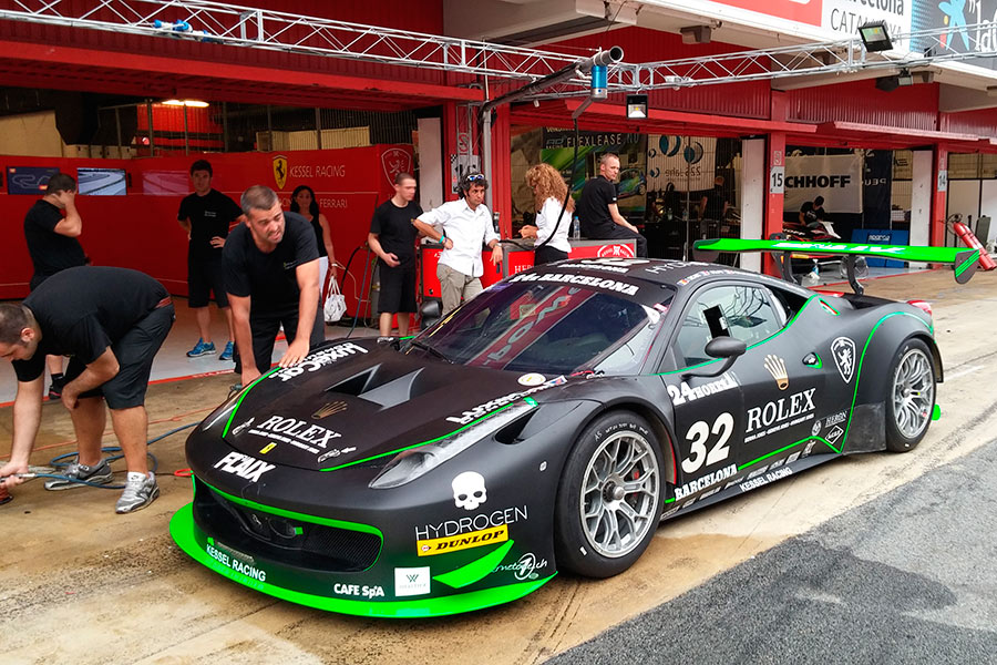 Giacomo Piccini secondo assoluto alla 24 ore di Barcellona sulla Ferrari 458 gt3 del team Kessel Racing