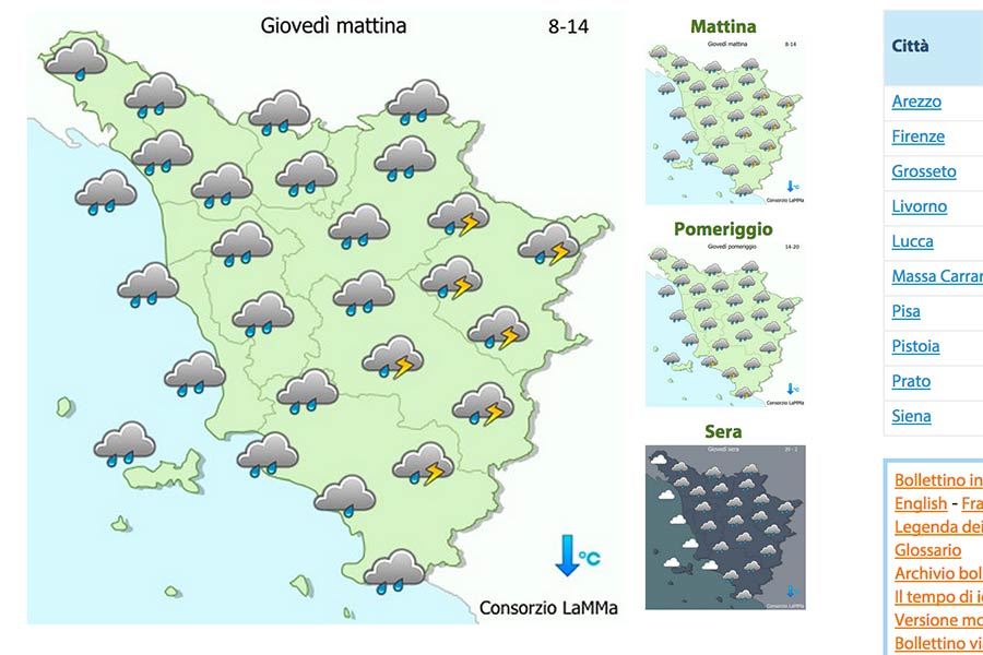 Maltempo: ancora allerta su gran parte del paese