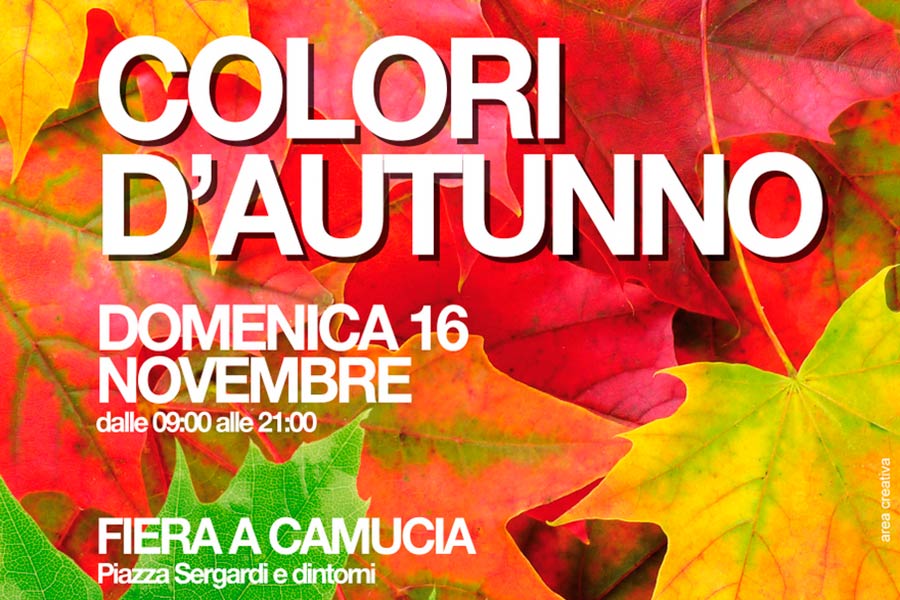Domenica 16 novembre torna la fiera d’autunno a Camucia