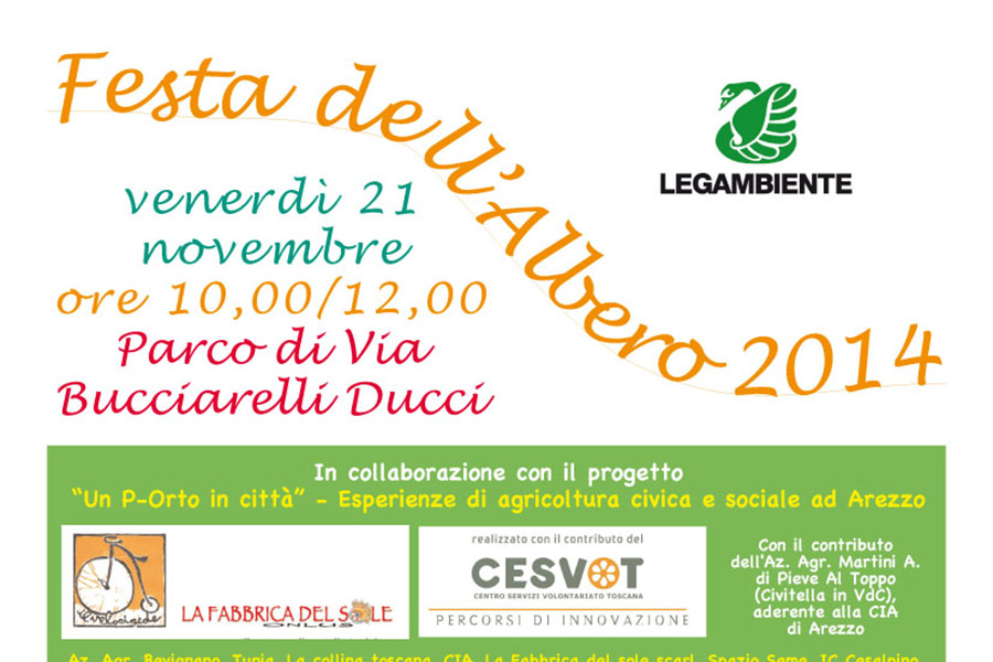 Festa dell’Albero 2014: venerdì 21 novembre al Parco di Via Bucciarelli Ducci