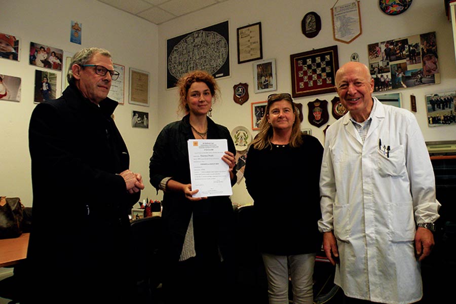 Primo “diploma” alla Bottega Scuola Aule