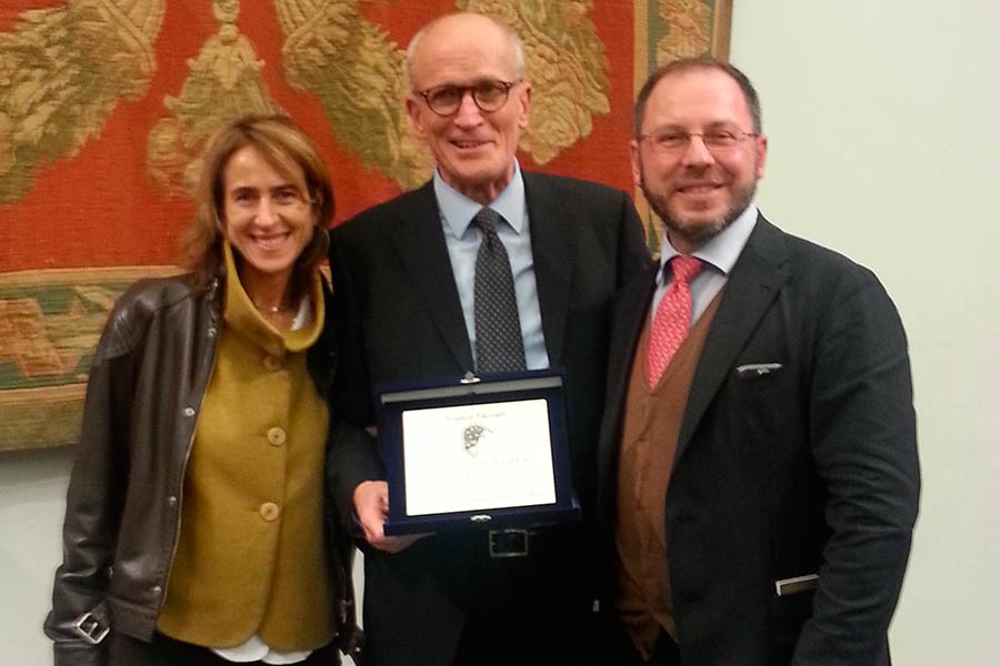 Vaccari in Campidoglio per ricevere il Premio Minerva