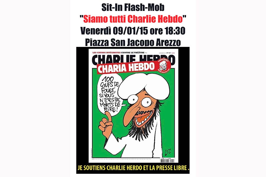SIT-IN “Siamo tutti Charlie Hebdo” ad Arezzo