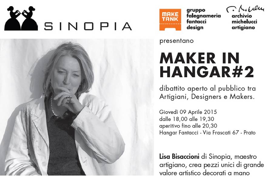 Luisa Bisaccioni “maestra artigiana” partecipa a Maker in Hangar
