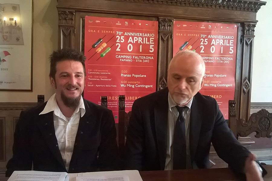 Prima festa Provinciale della liberazione al Camping Falterona di Stia