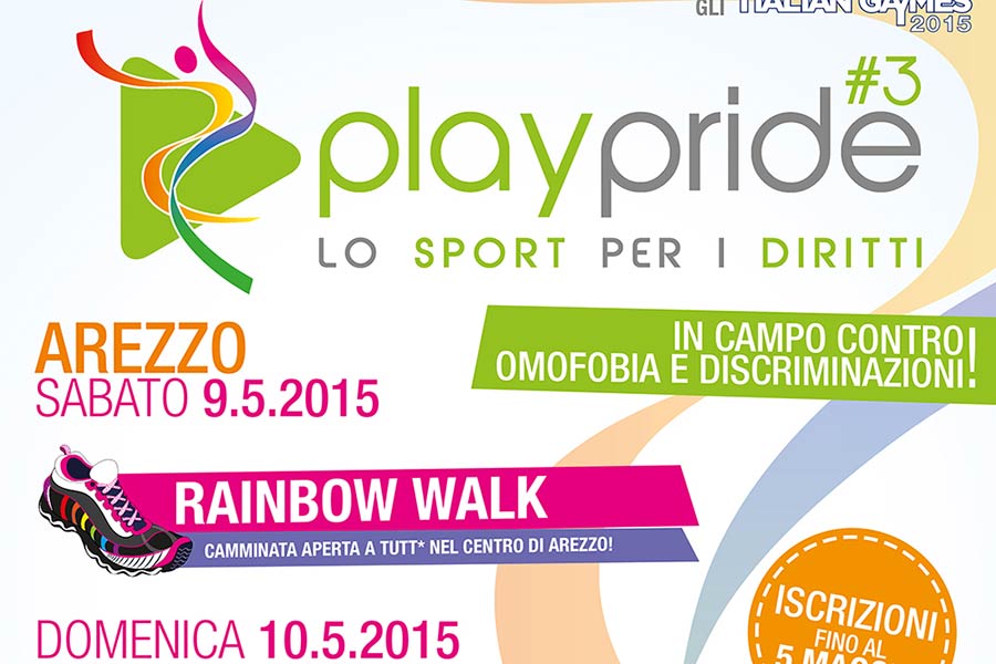 l 9 e 10 maggio ad Arezzo torna “Play Pride”: in campo contro omofobia e discriminazioni