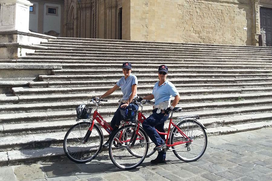 La Polizia Municipale, riprende il servizio degli agenti in bici