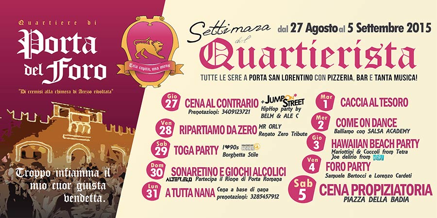 Settimana del Quartierista Porta del Foro