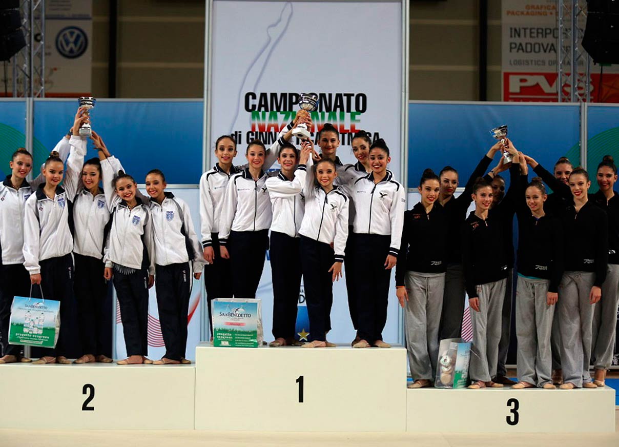 La Ginnastica Petrarca vince il titolo italiano e torna in A1