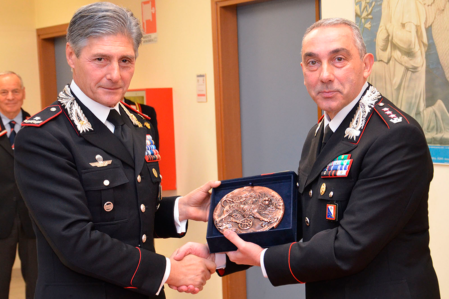 Visita del Generale Emanuele Saltalamacchia al Comando Provinciale Carabinieri di Arezzo