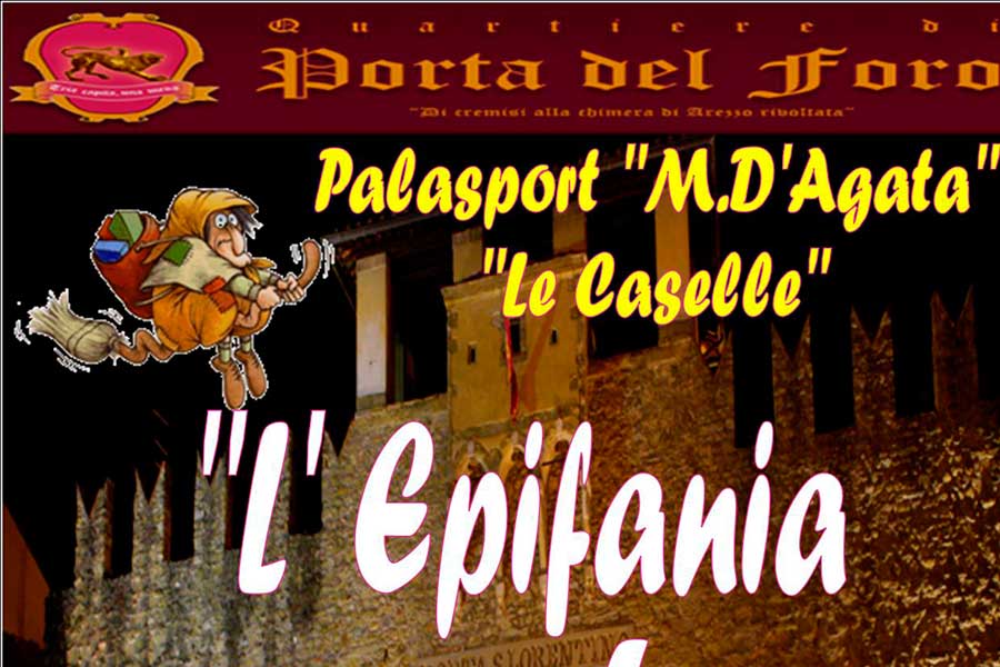 La Befana nel quartiere di Porta del Foro