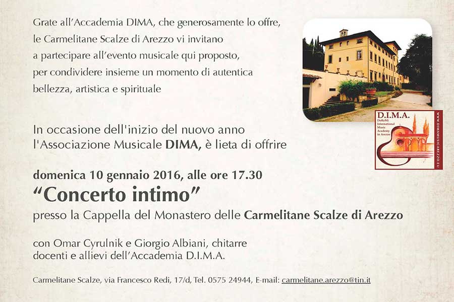 Concerto Intimo: accademia Dima di Arezzo a villa Redi