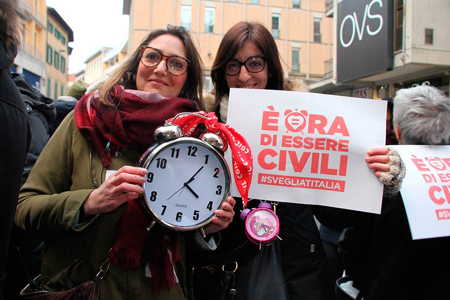 Arezzo scende in piazza per l’uguaglianza e i diritti – foto