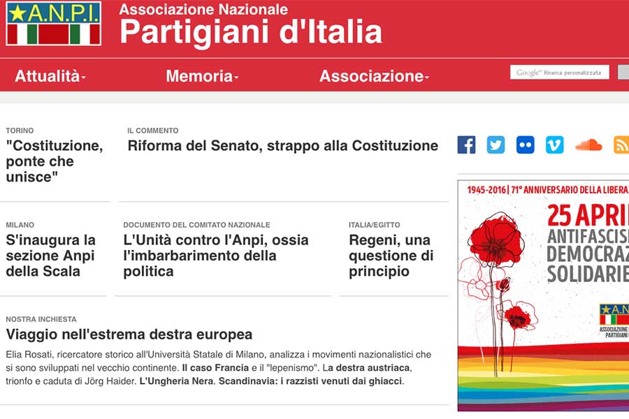 Anpi: no all’uso della sala Comunale all’indomani della Liberazione per la celebrazione di un esponente del fascismo