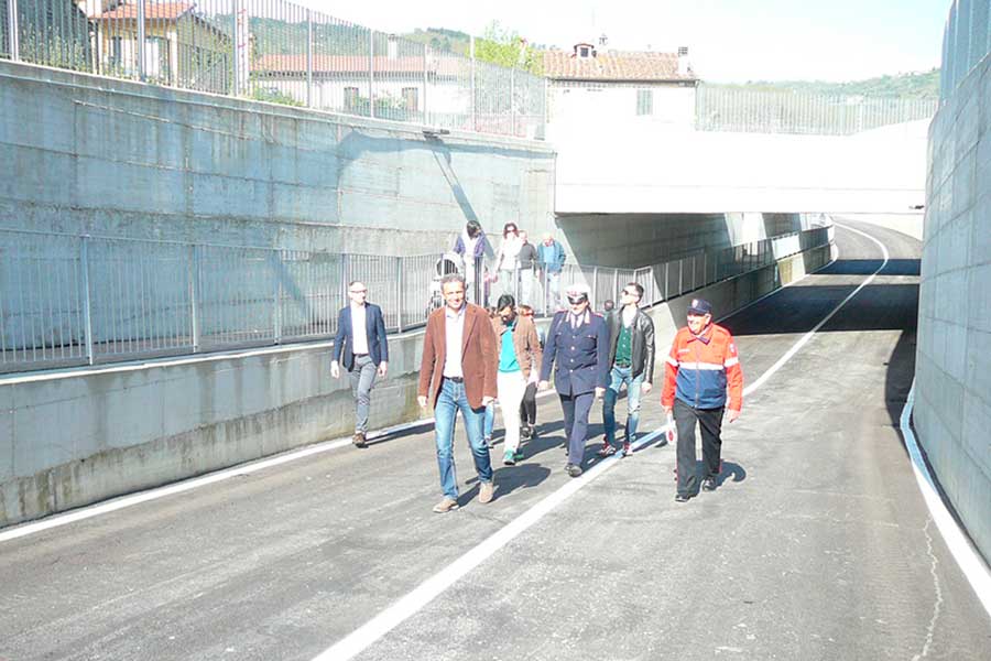 Subbiano: il Sindaco de Bari apre il sottopasso stradale