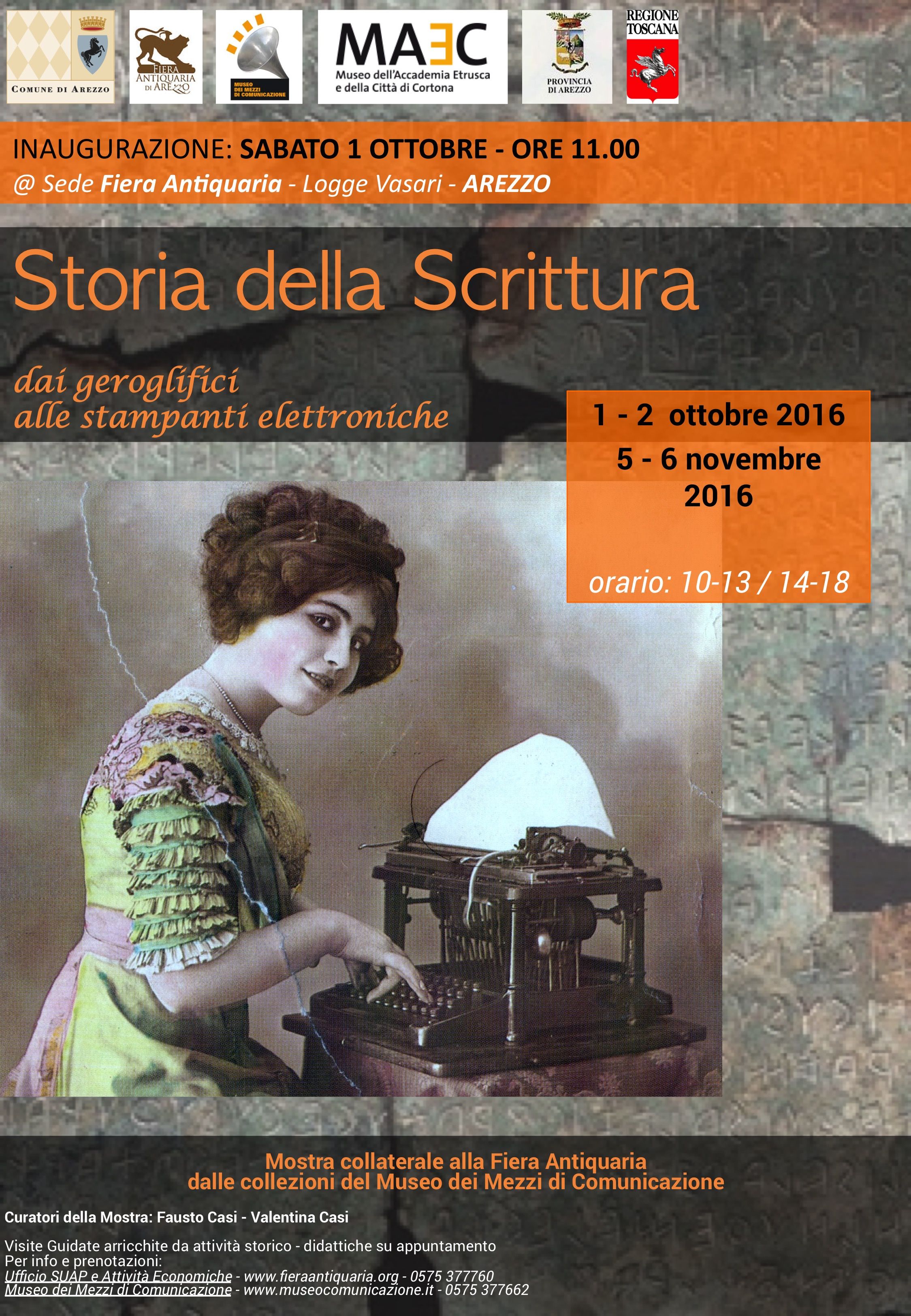 Mostra “Storia della scrittura” al Museo dei Mezzi di Comunicazione