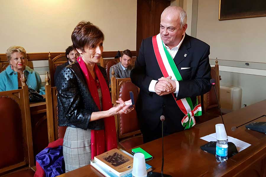 Il Prefetto di Arezzo Clara Vaccaro in visita a Sansepolcro