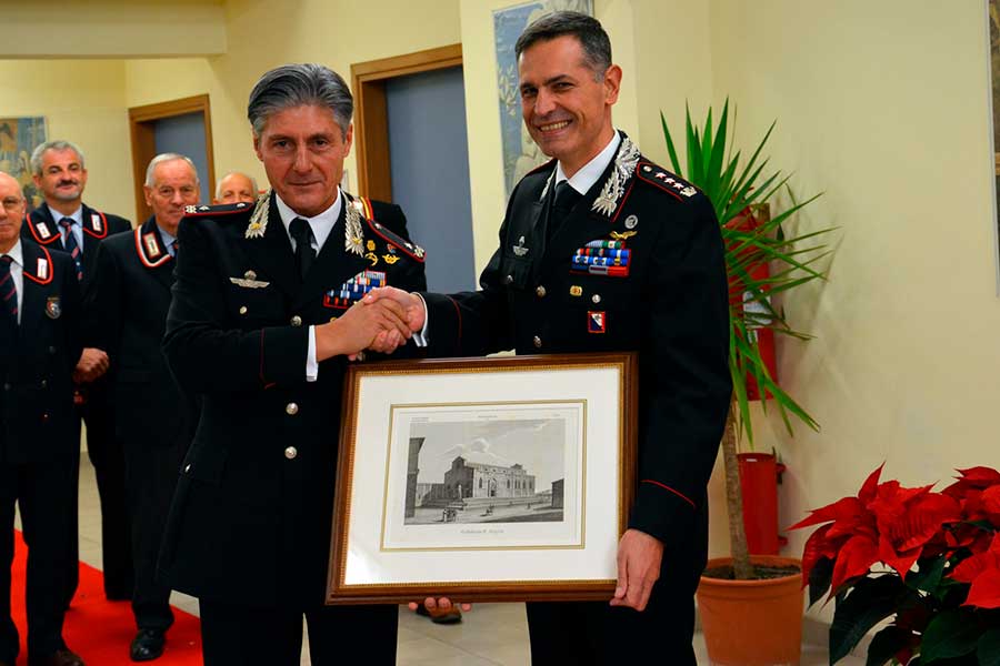 Visita del Generale Emanuele Saltalamacchia al Comando Provinciale Carabinieri di Arezzo