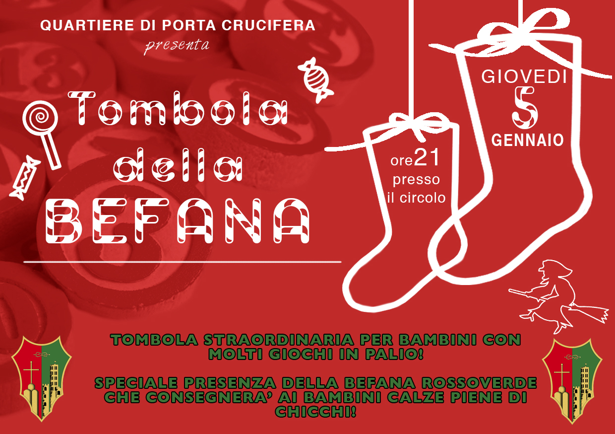 Tombola della Befana a Porta Crucifera