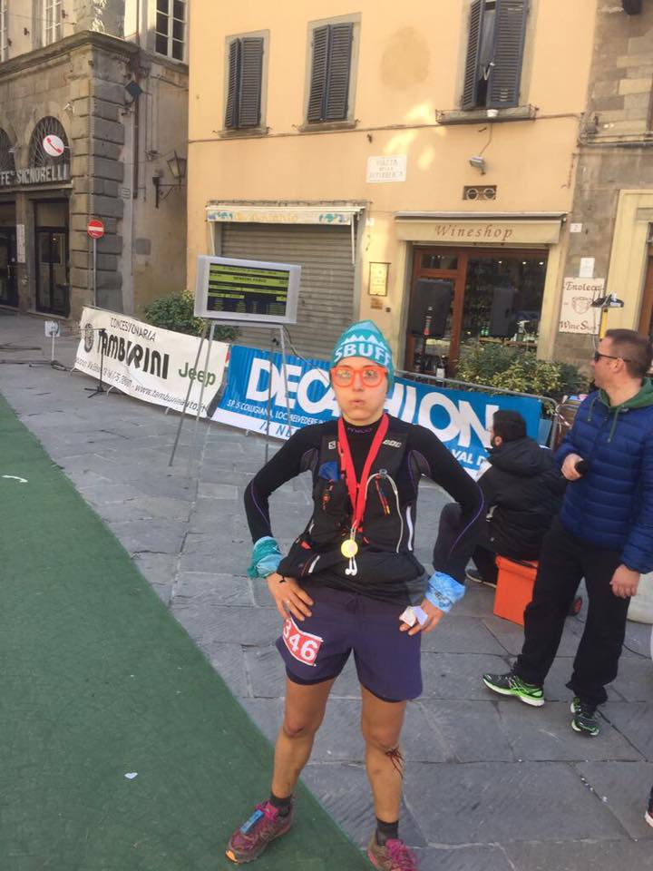 Cecilia Polci all'arrivo