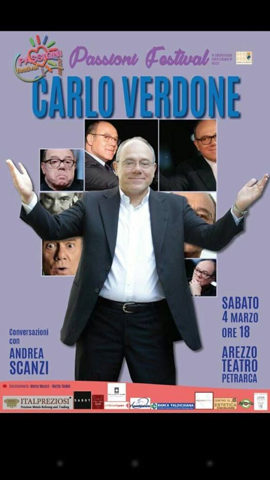 Carlo Verdone si racconta al Teatro Petrarca