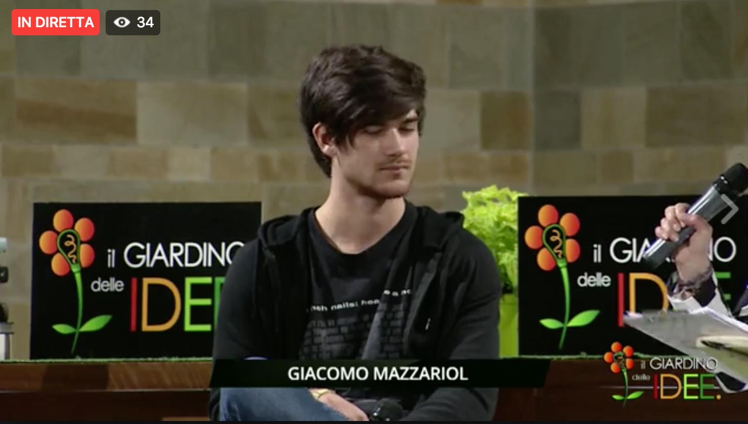 Giacomo Mazzariol in diretta dal Giardino delle IDEE