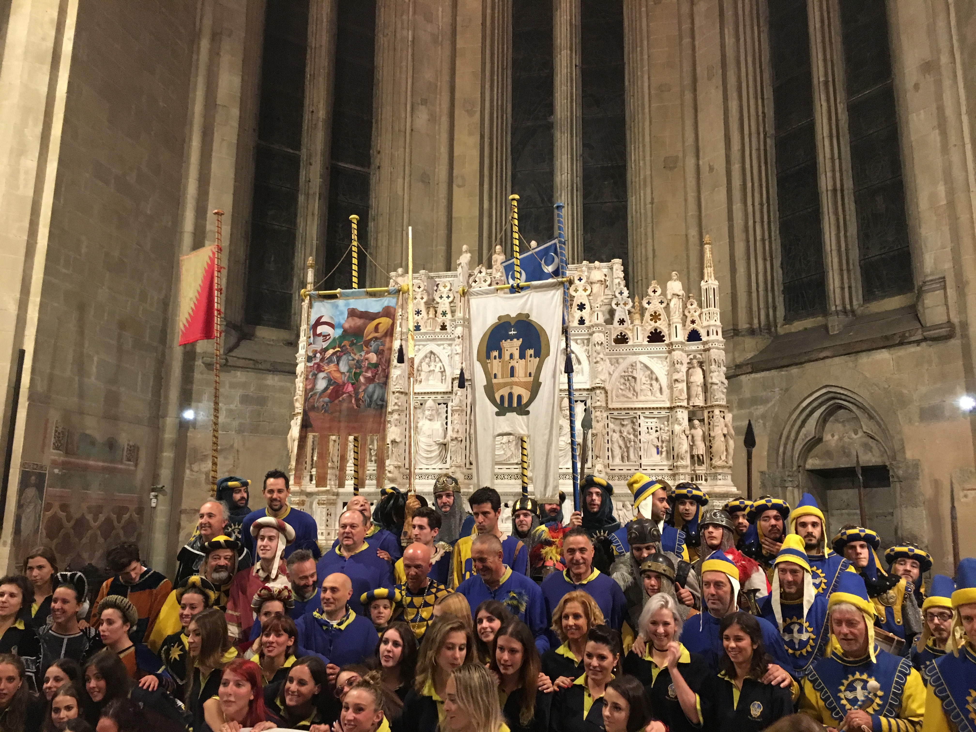 Il Te Deum di Porta Santo Spirito in cattedrale con la lancia dedicata a Giuseppe Mancini