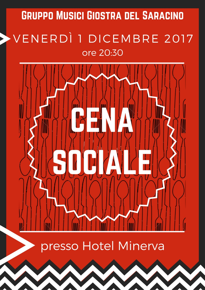 Cena sociale per il Gruppo Musici della Giostra del Saracino