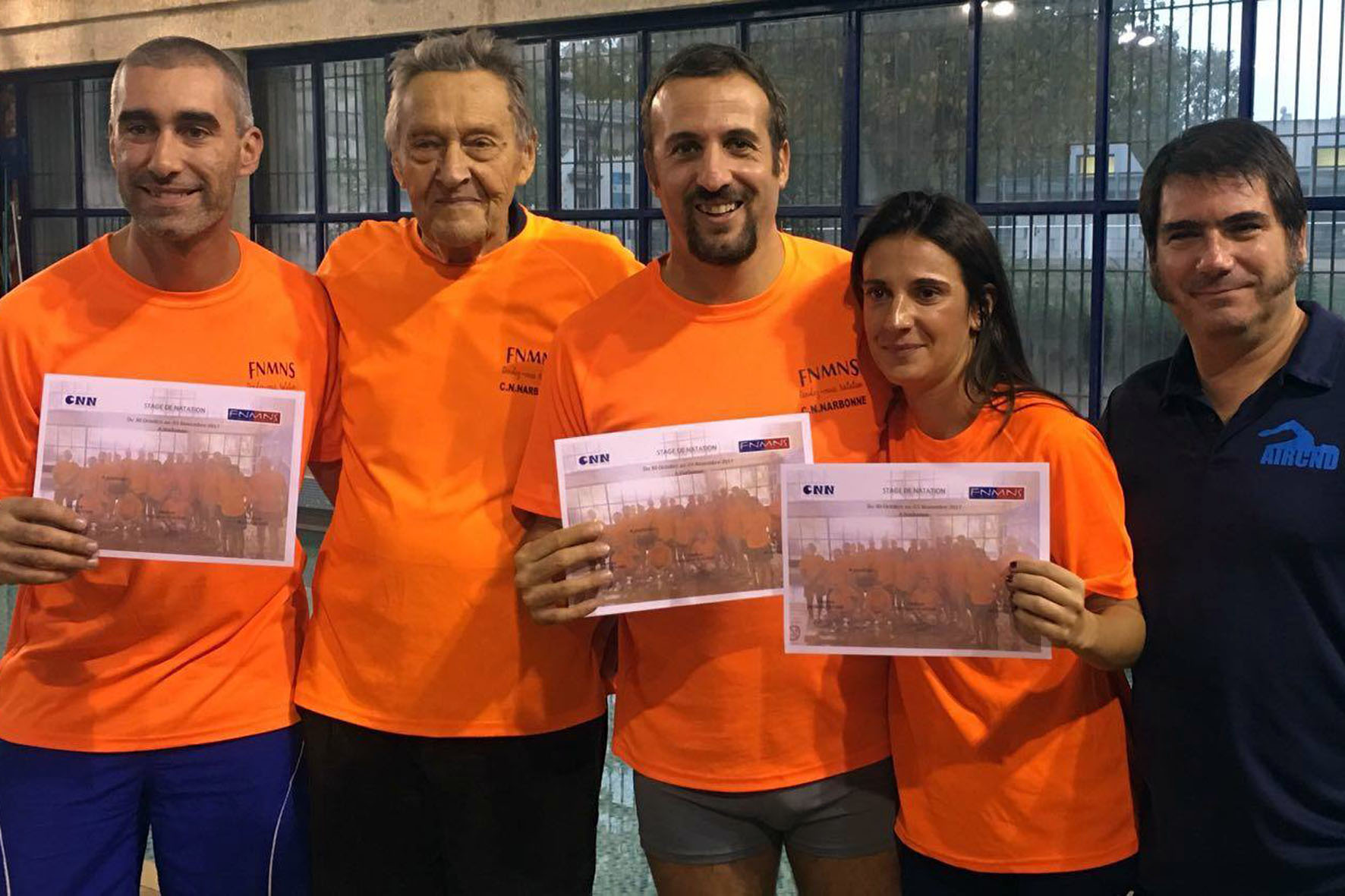 I tecnici della Chimera Nuoto a scuola nella francese Narbonne