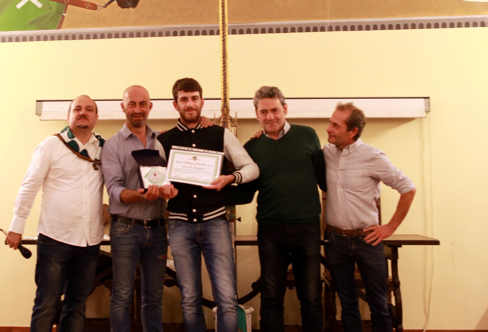 Porta Sant’Andrea: alla cena dei figuranti premiato il miglior figurante 2017